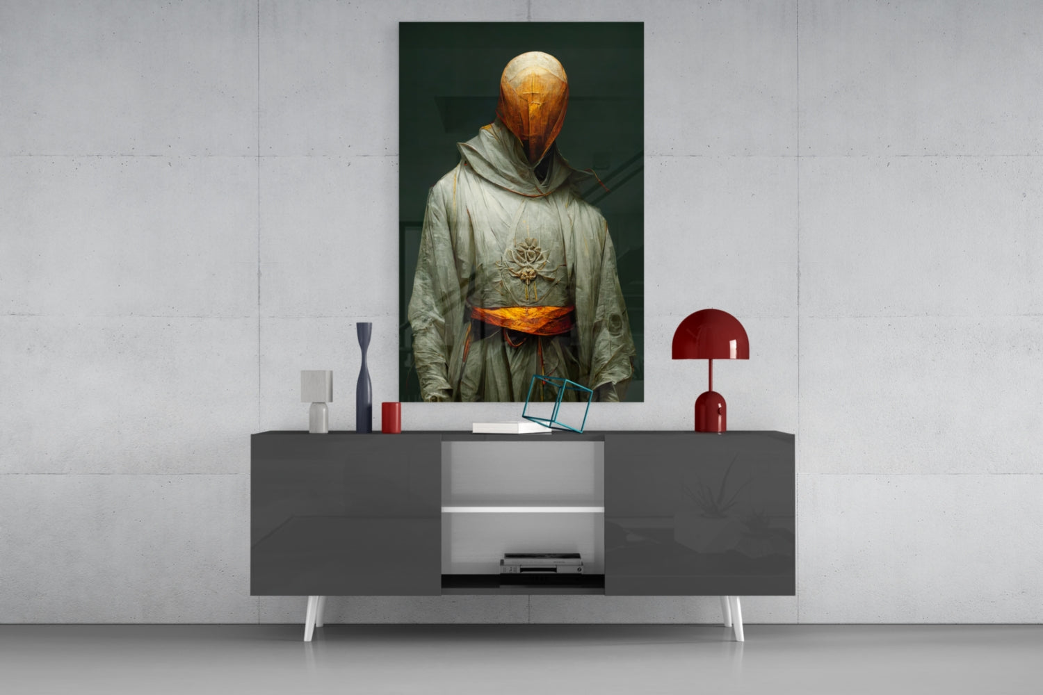 Headless Monk Glass Art || Designer Collection