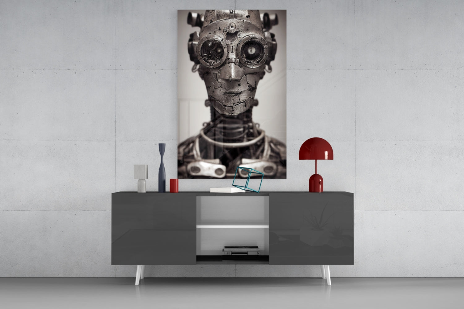 To be a Machine Glass Wall Art || Designer Collection