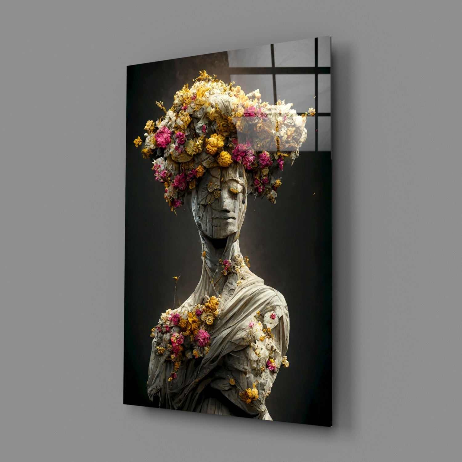 Abandoned Statue Glass Art || Designer Collection