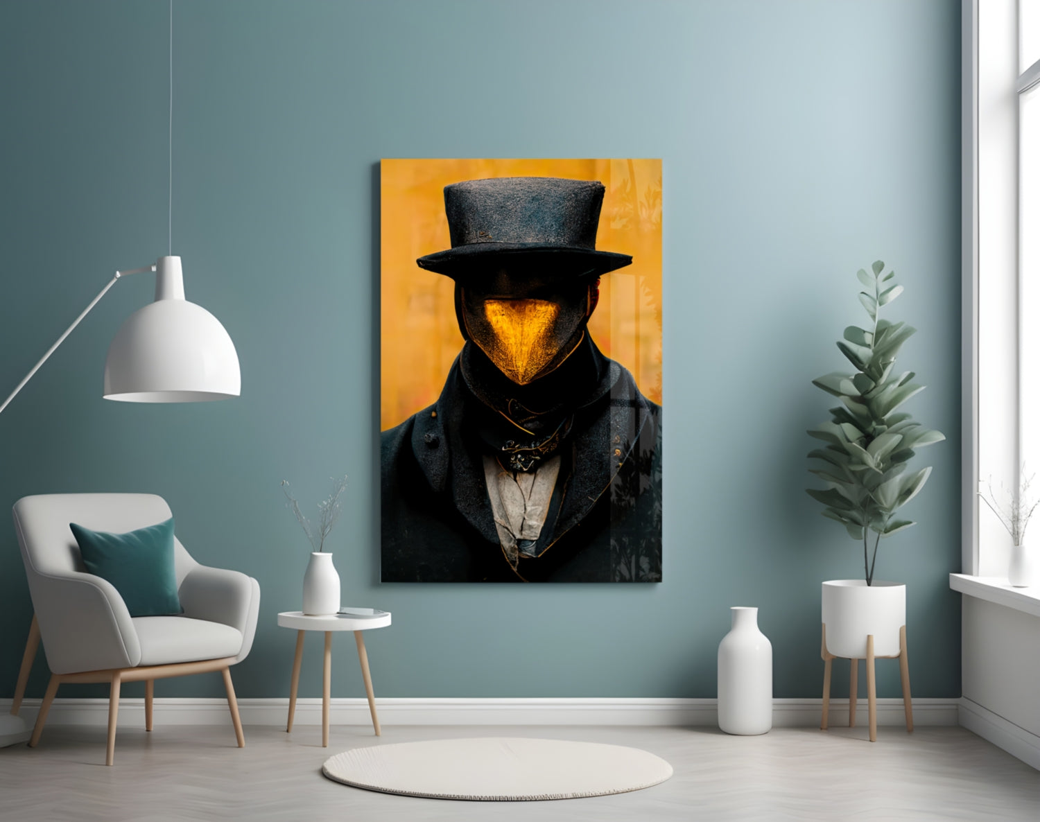 Mr. Beak Glass Art || Designer Collection