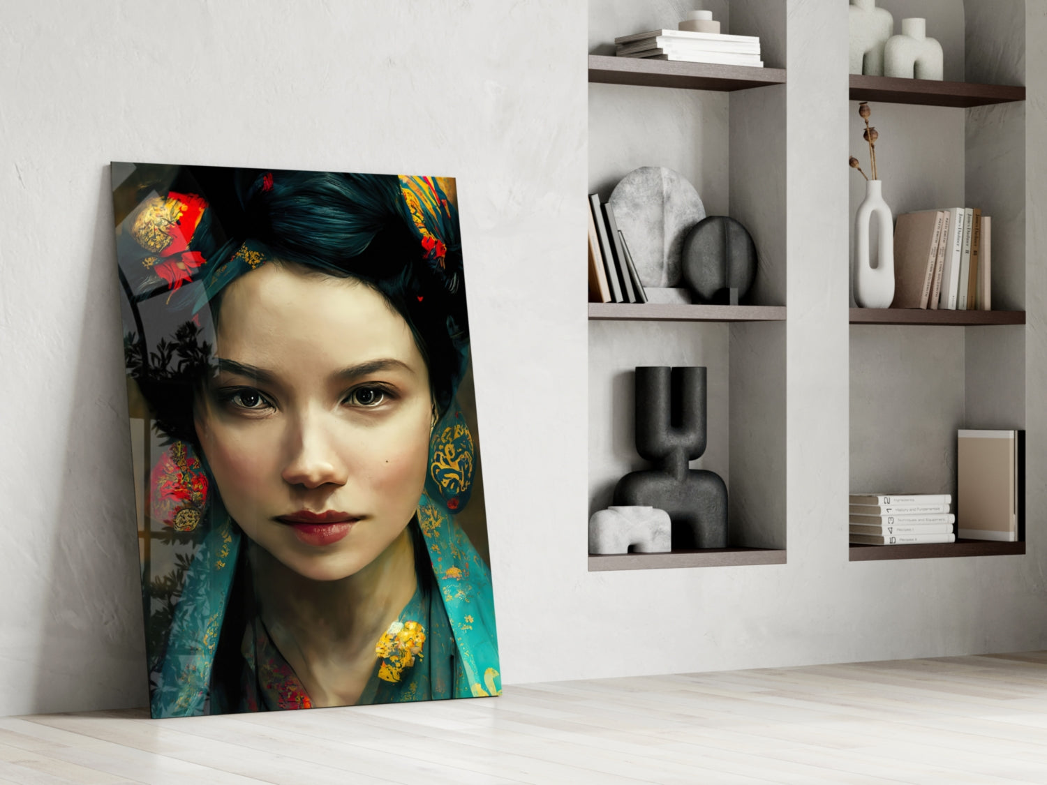 Virtual Beauty Glass Wall Art || Designers Collection