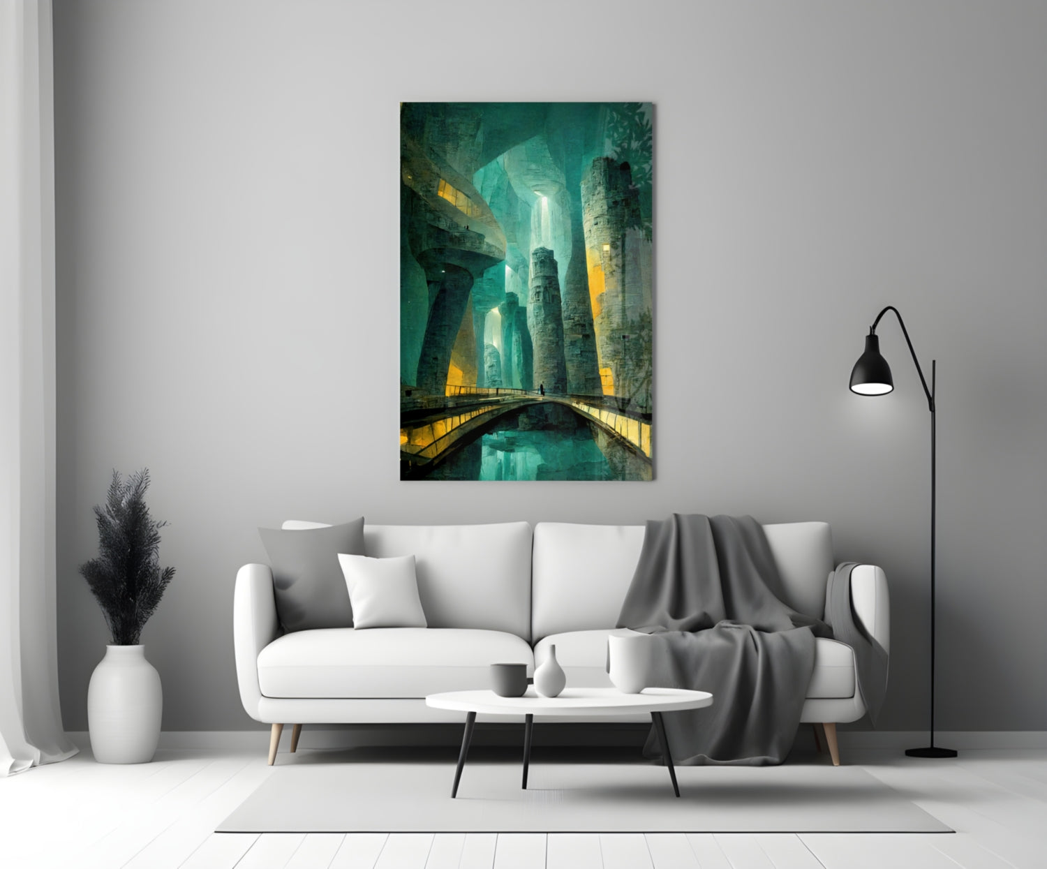 Underground Glass Wall Art || Designers Collection