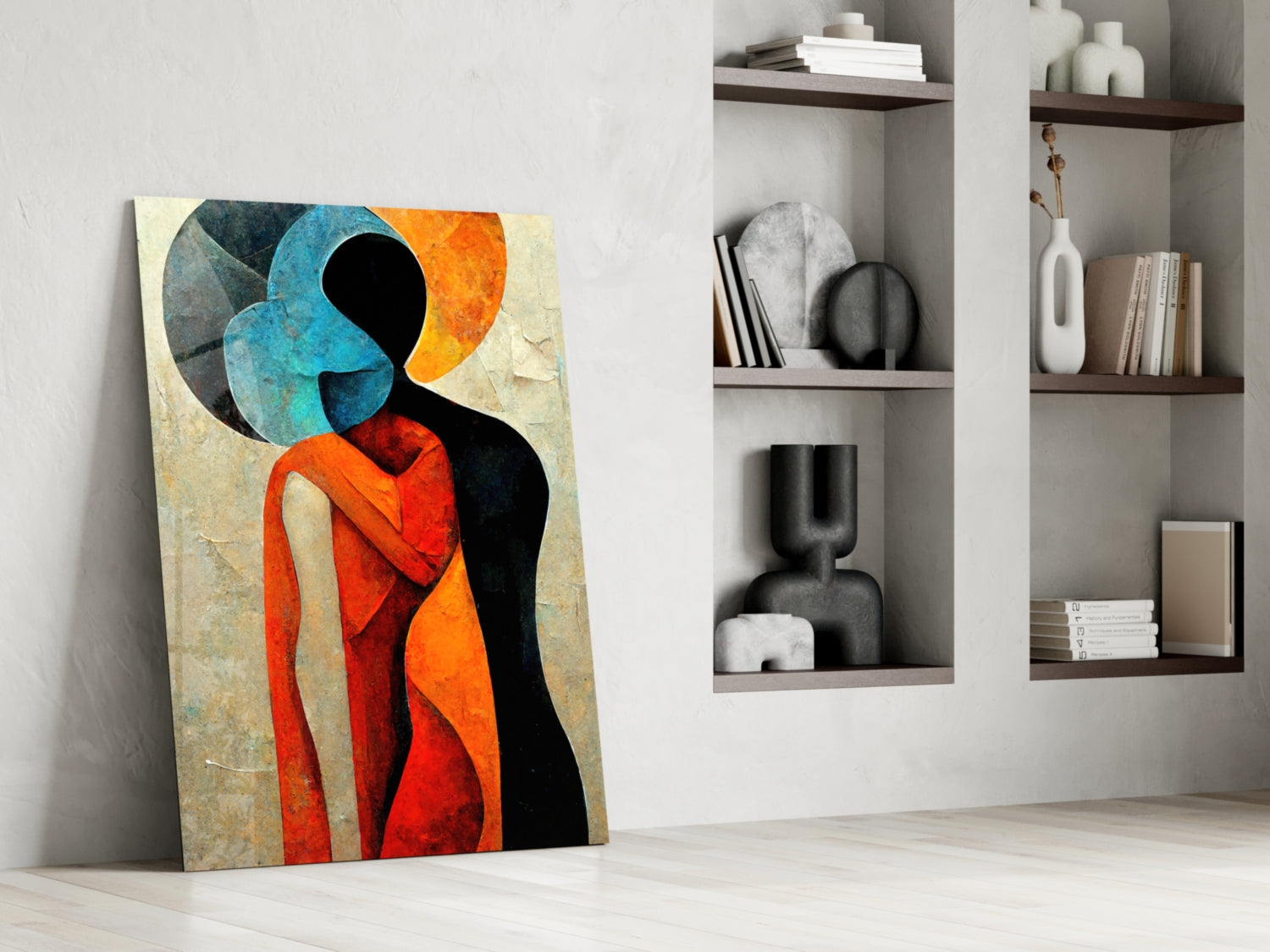 Hug Glass Wall Art || Designer Collection