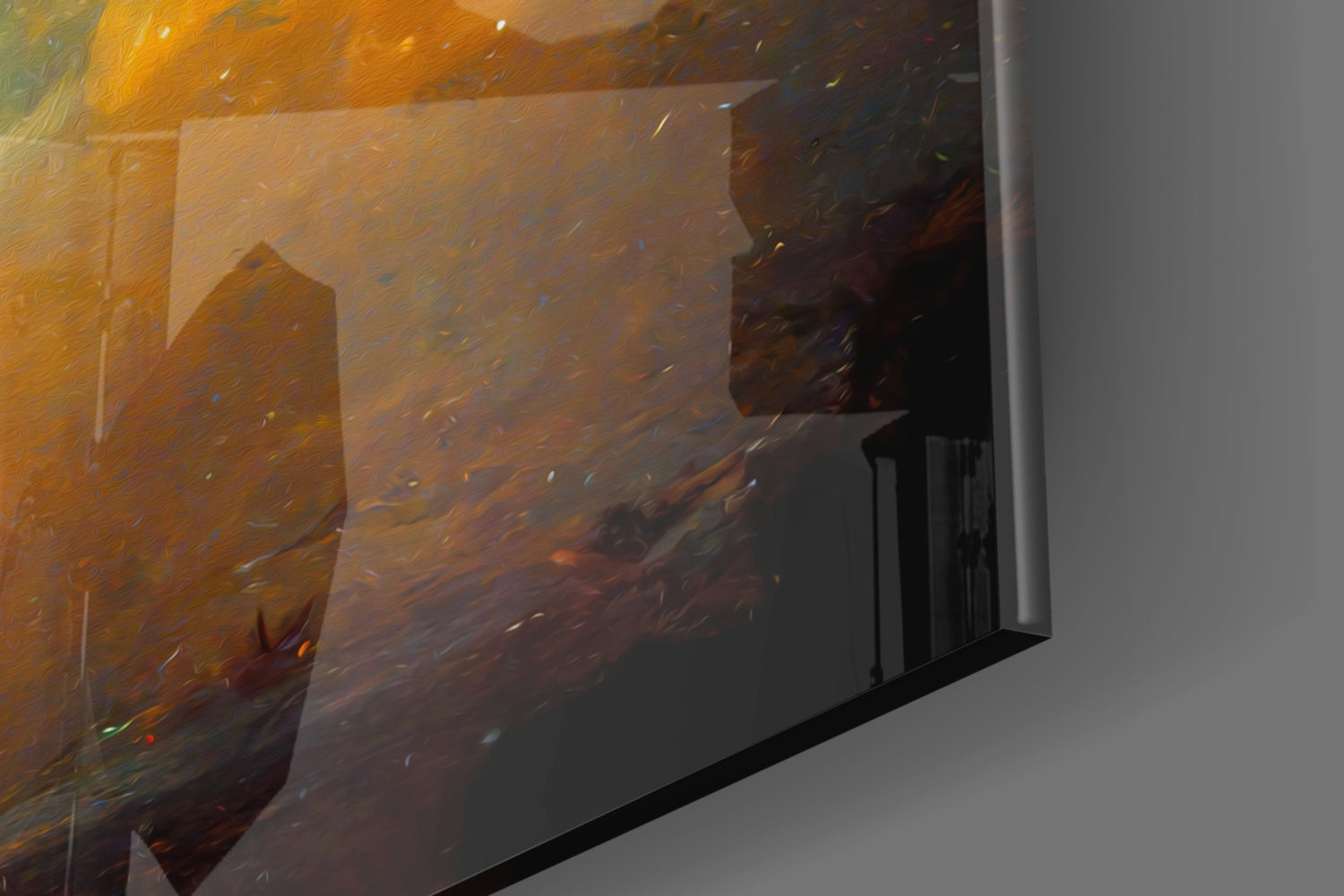 Whirling Dervish Starry Sky Glass Wall Art