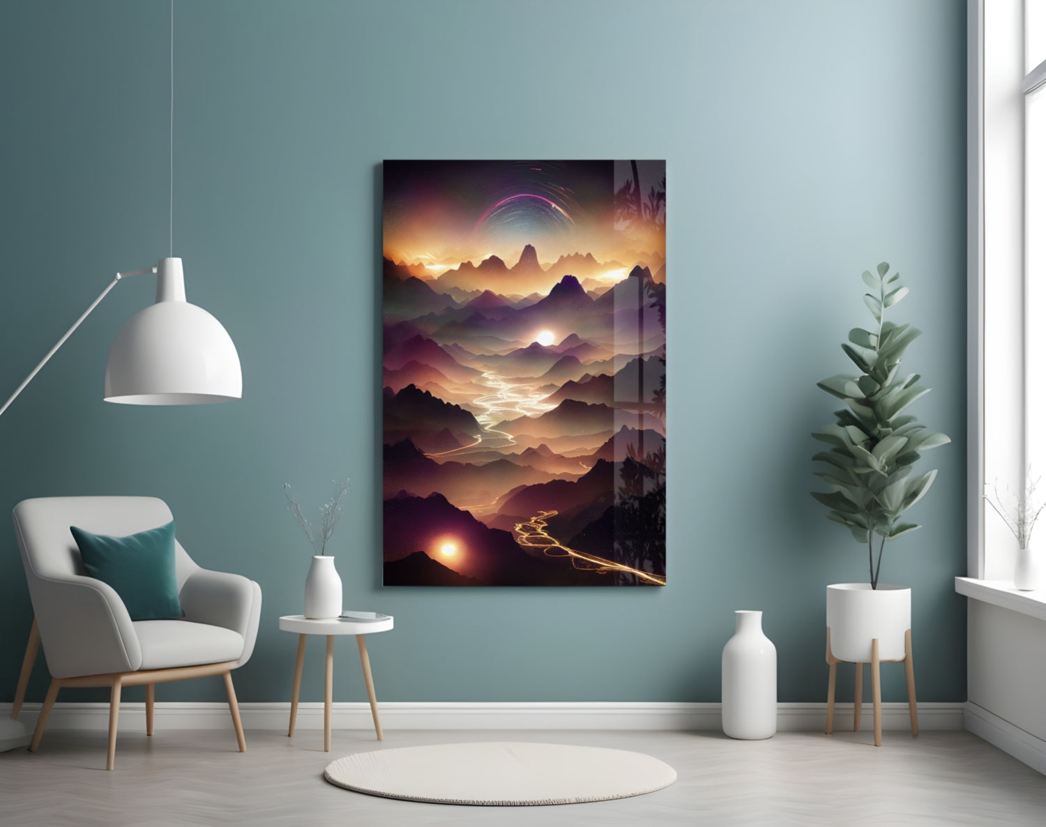 Lavas Glass Wall Art || Designer Collection