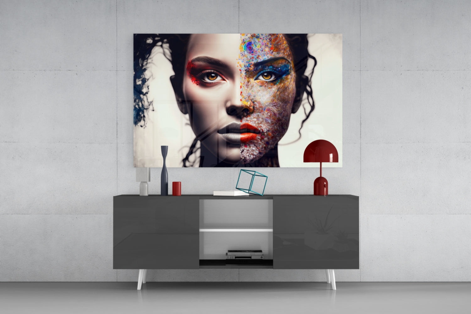 From Cartoon to Reality Glass Wall Art || Designer Collection