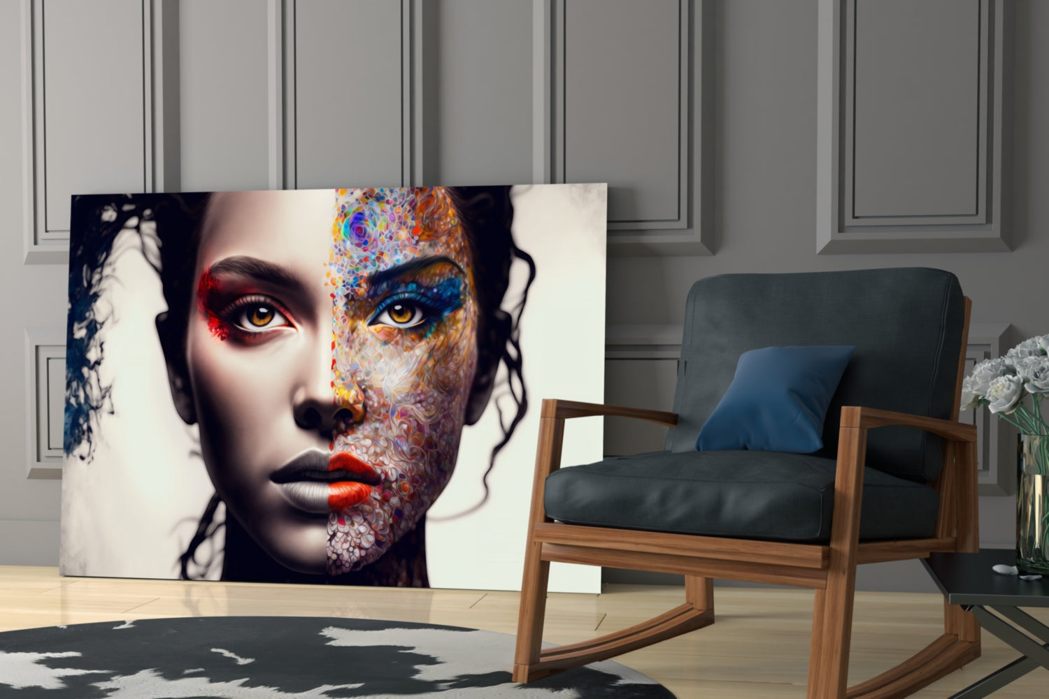 From Cartoon to Reality Glass Wall Art || Designer Collection