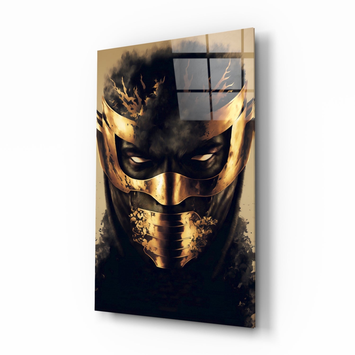 Masked Horror Glass Wall Art || Designer Collection