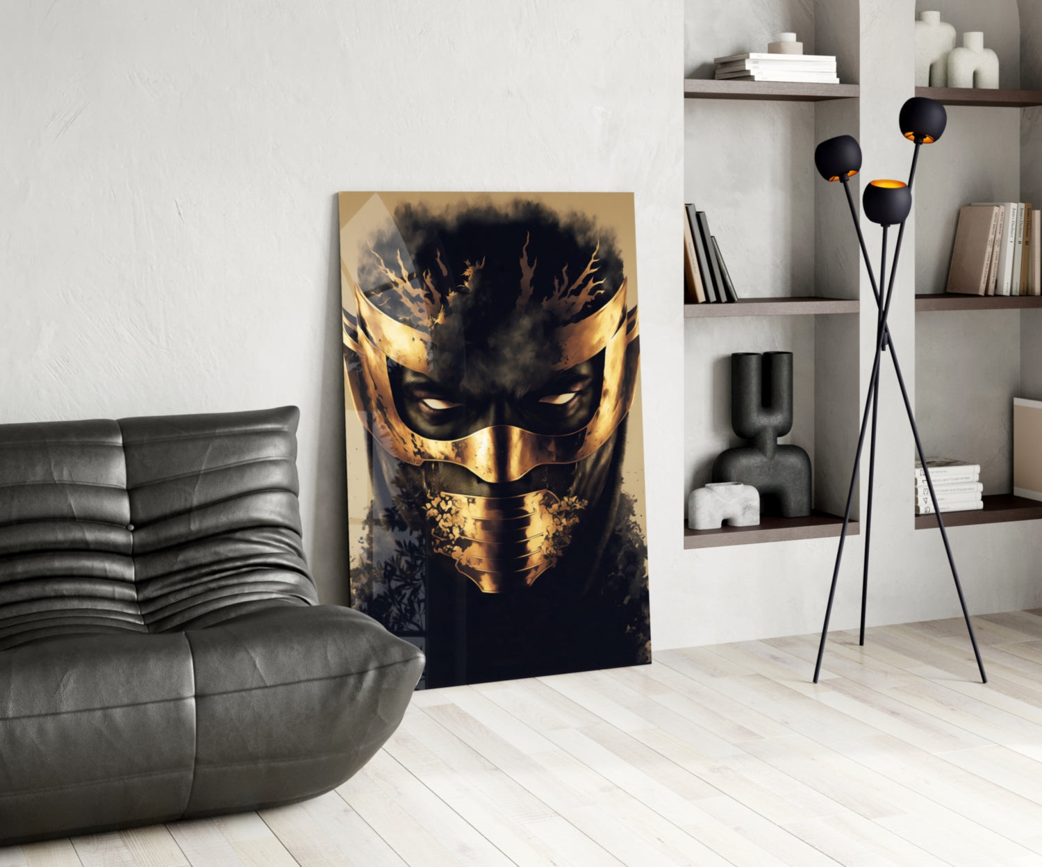 Masked Horror Glass Wall Art || Designer Collection