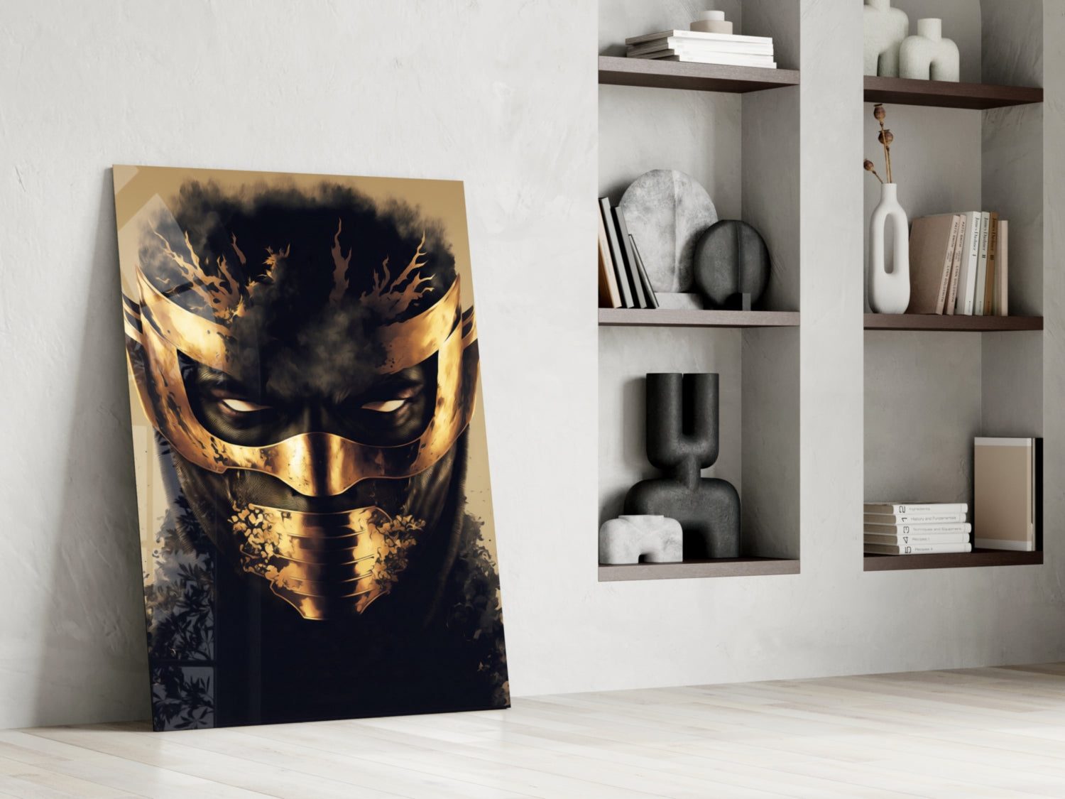 Masked Horror Glass Wall Art || Designer Collection