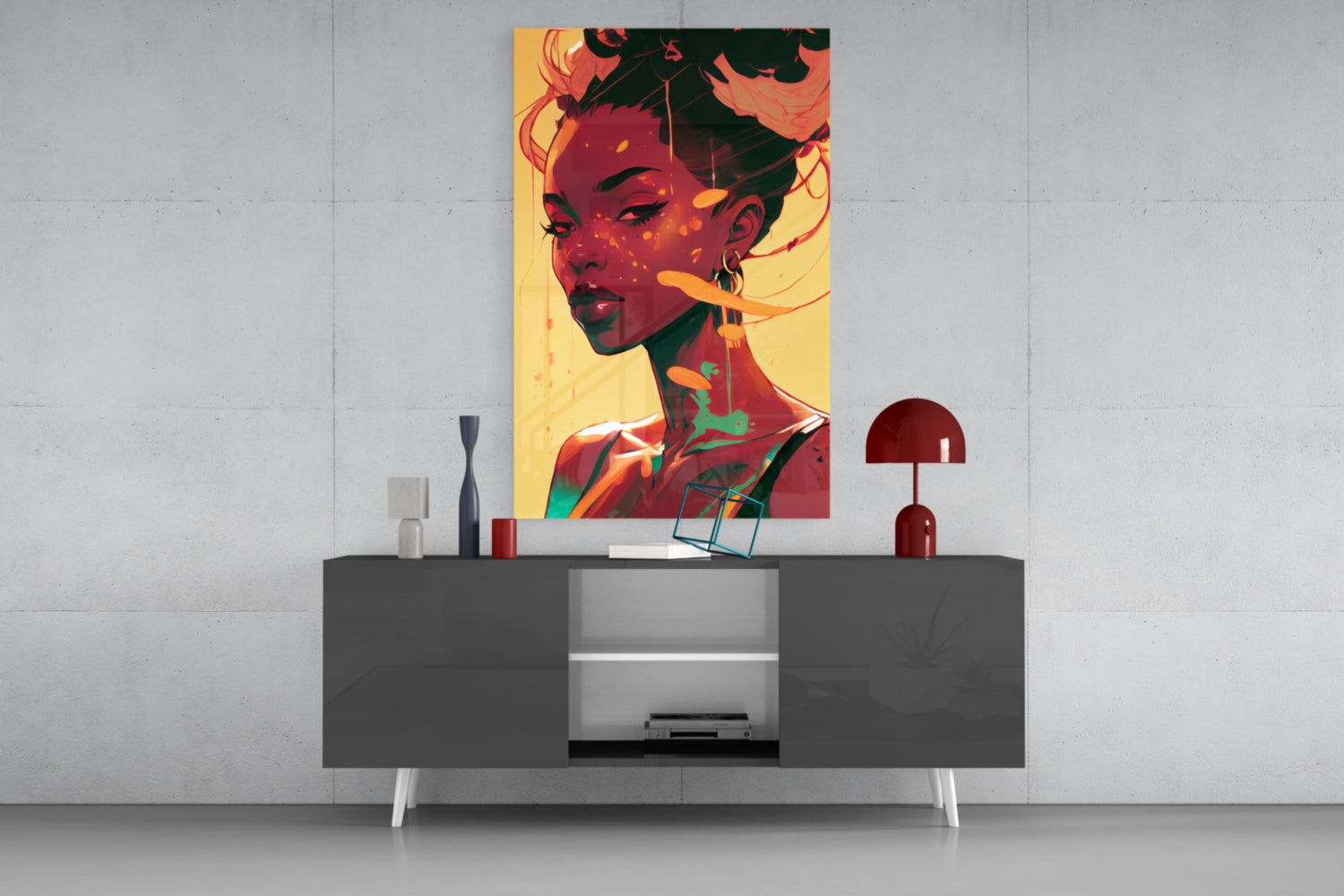 Schuh Glance Glass Wall Art || Designer Collection