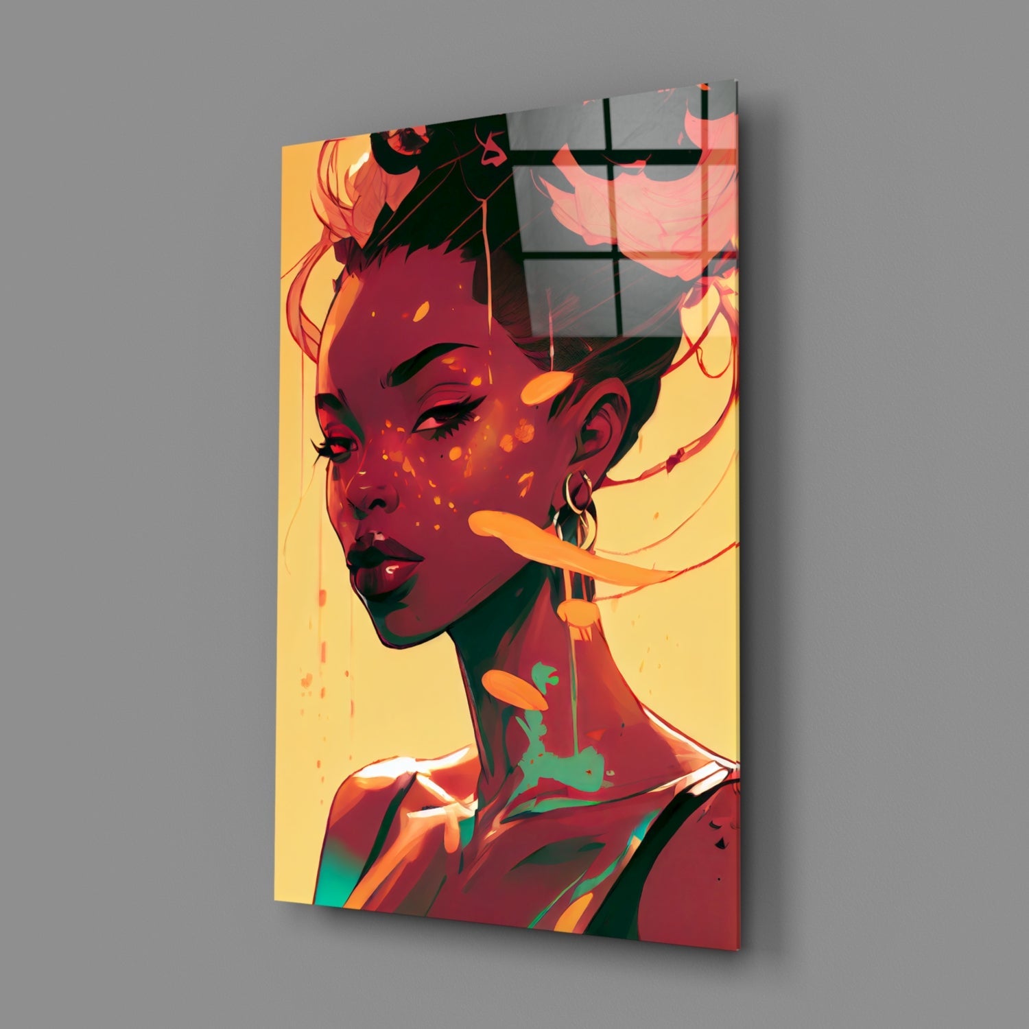 Schuh Glance Glass Wall Art || Designer Collection