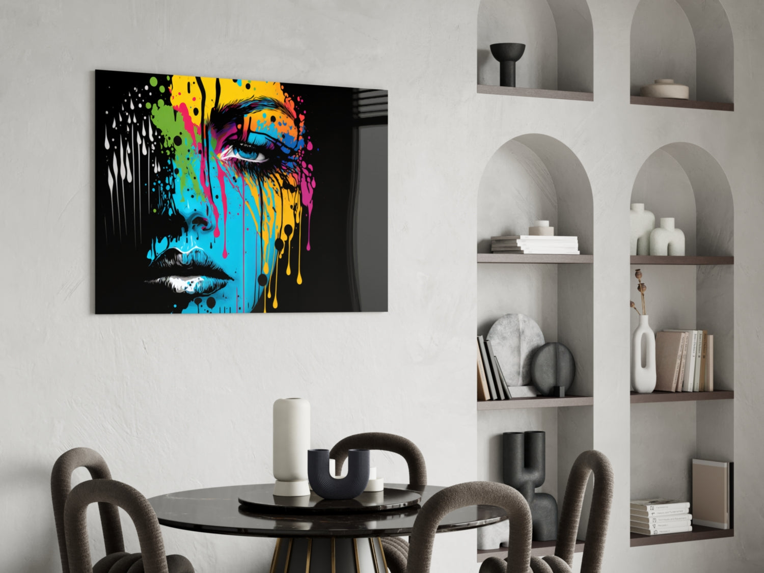 Melting Beauty Glass Wall Art || Designer Collection