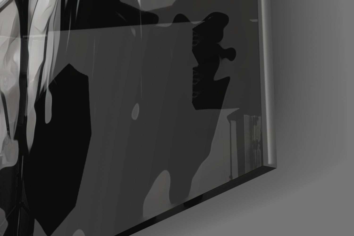 Scribbled Beauty Glass Wall Art || Designer Collection