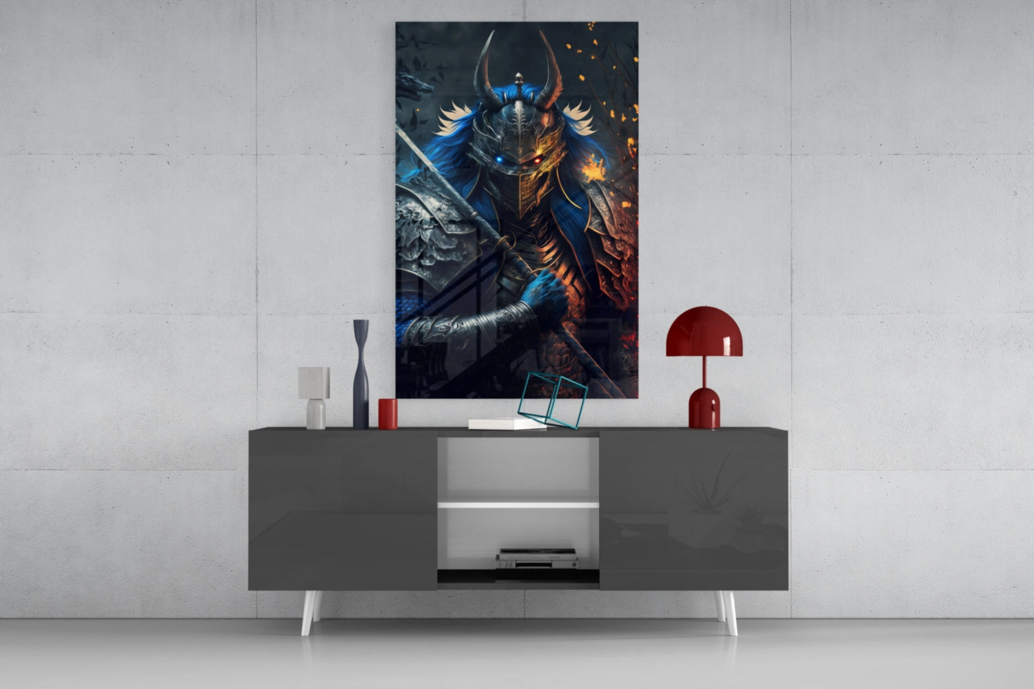 Lord Warrior Glass Wall Art || Designer Collection