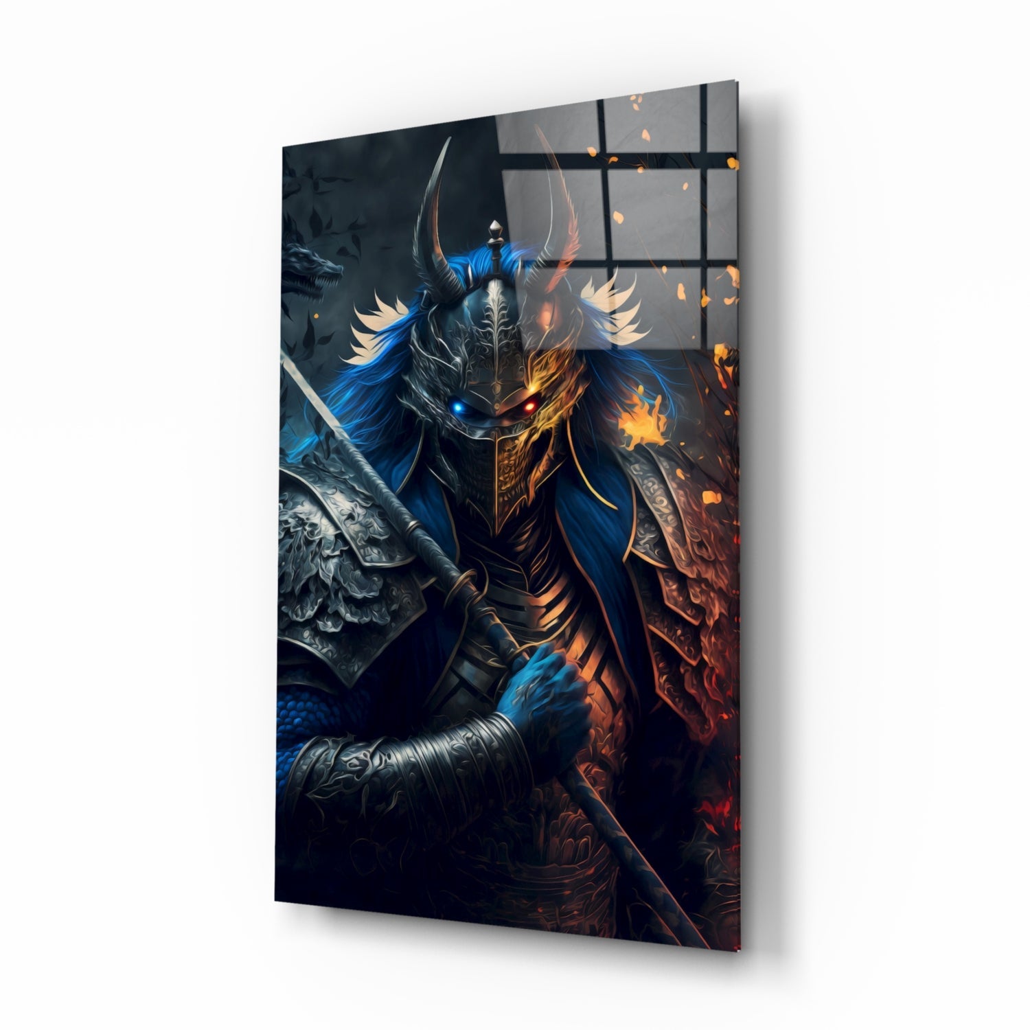 Lord Warrior Glass Wall Art || Designer Collection
