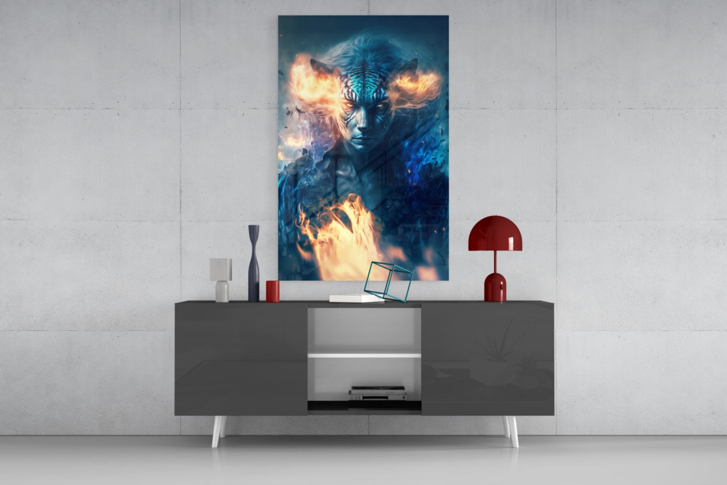 Epic Tiger Glass Wall Art || Designers Collection