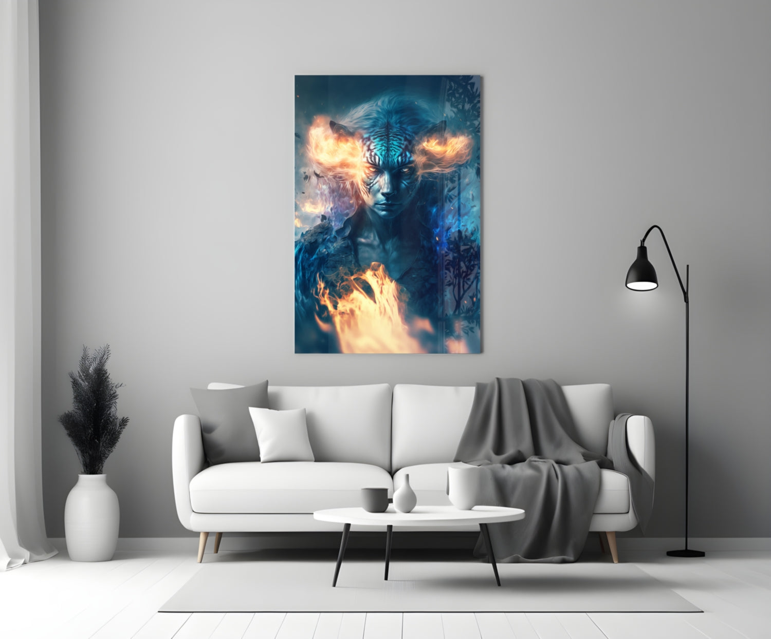 Epic Tiger Glass Wall Art || Designers Collection