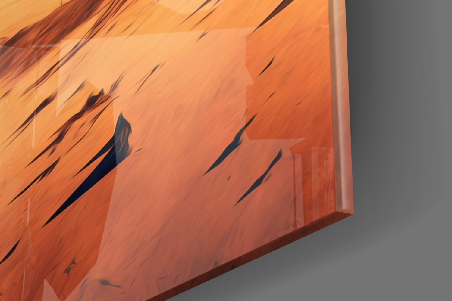 Walk on Another Planet Glass Wall Art || Designers Collection