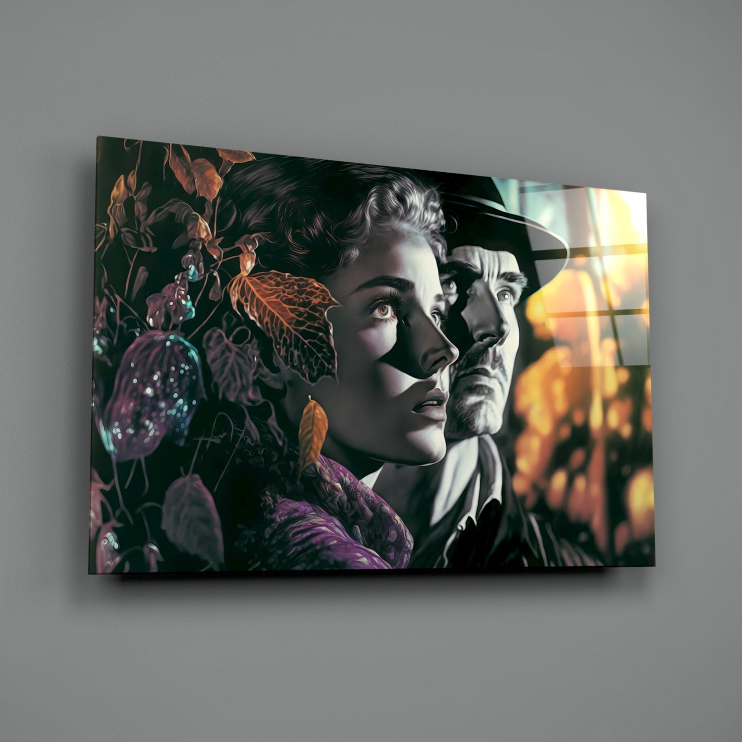 Nostalgic Scenes Glass Wall Art || Designer Collection