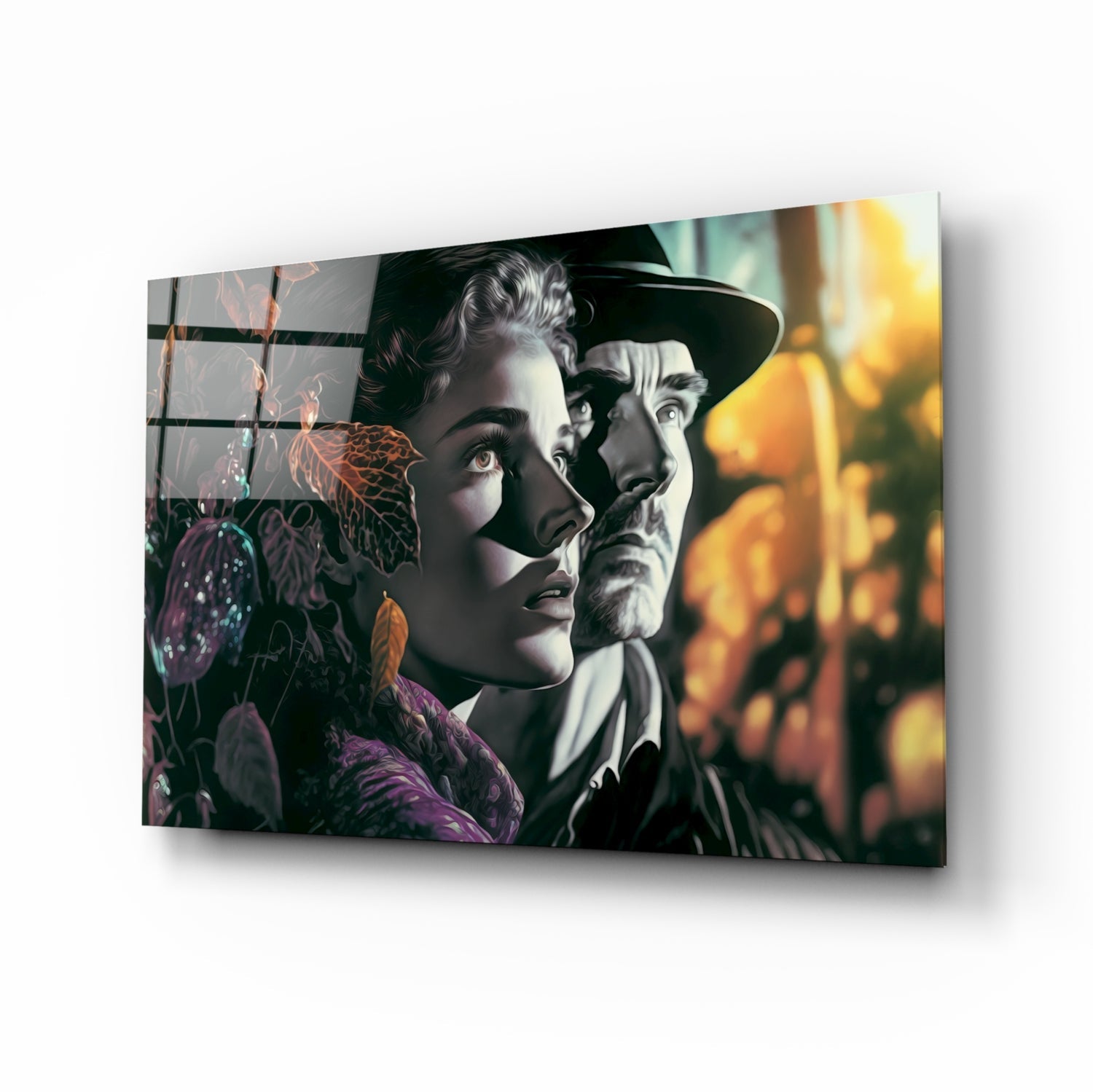 Nostalgic Scenes Glass Wall Art || Designer Collection