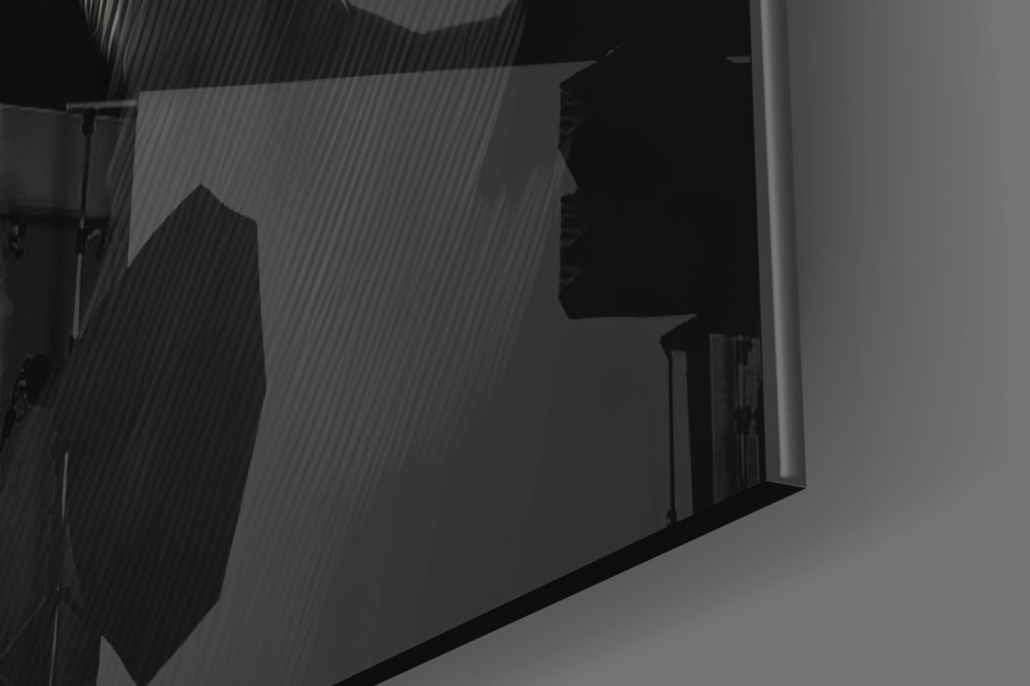The Flat Cap Crime Boss Glass Wall Art || Designer Collection