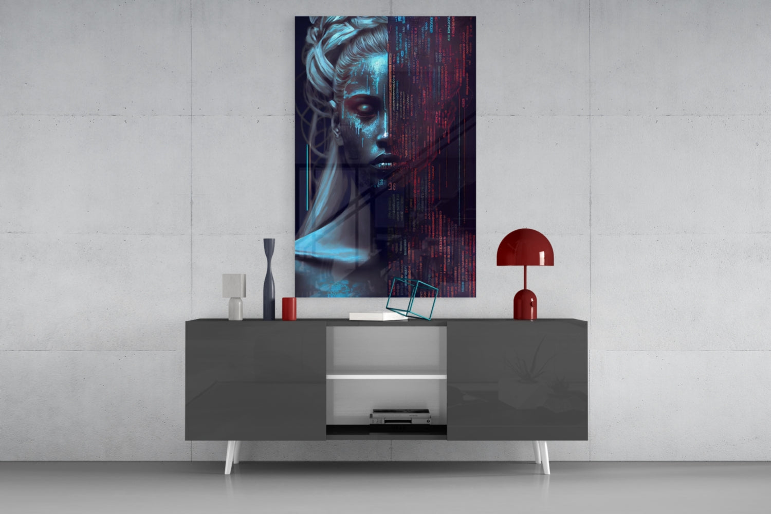 Human Software Glass Wall Art || Designer Collection
