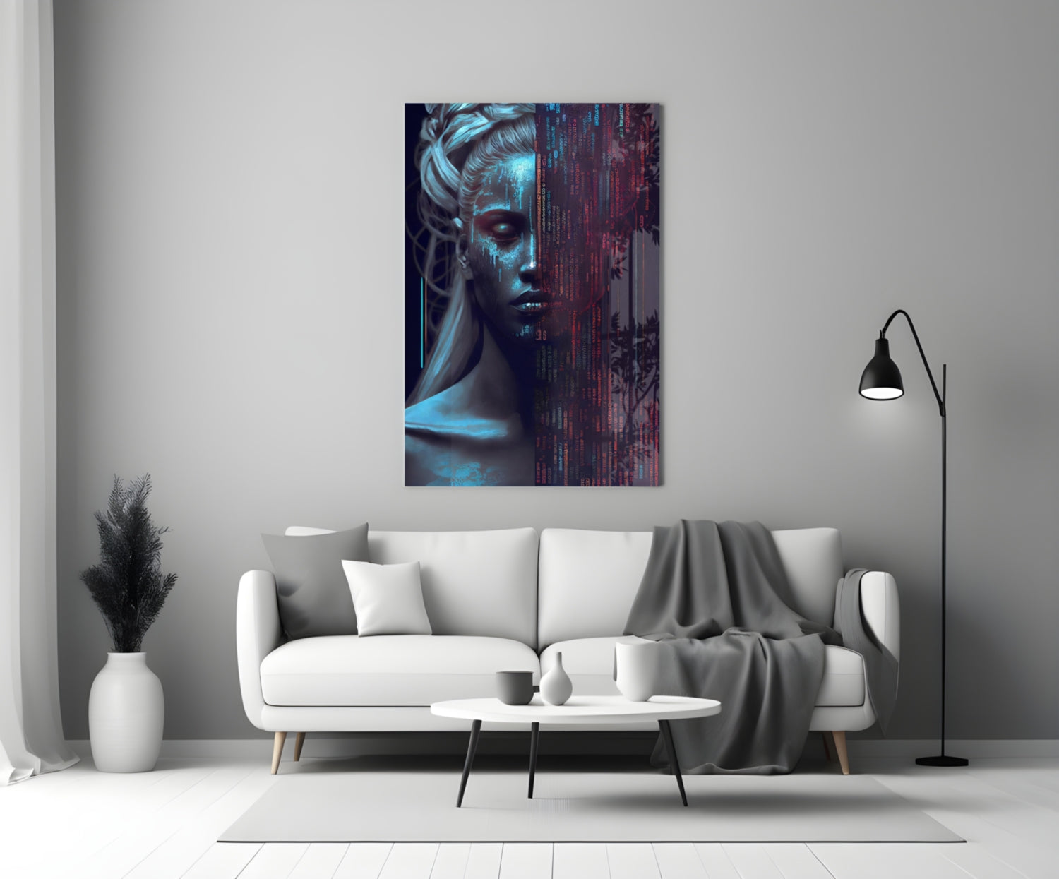 Human Software Glass Wall Art || Designer Collection