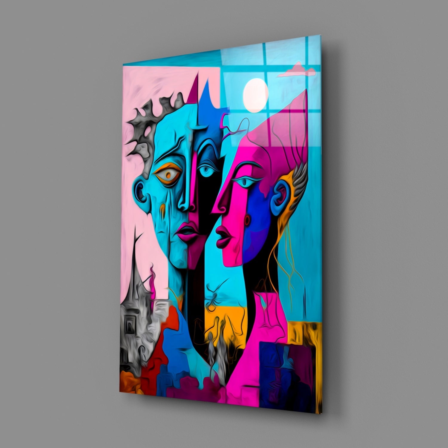 Intimacy Glass Wall Art || Designer Collection