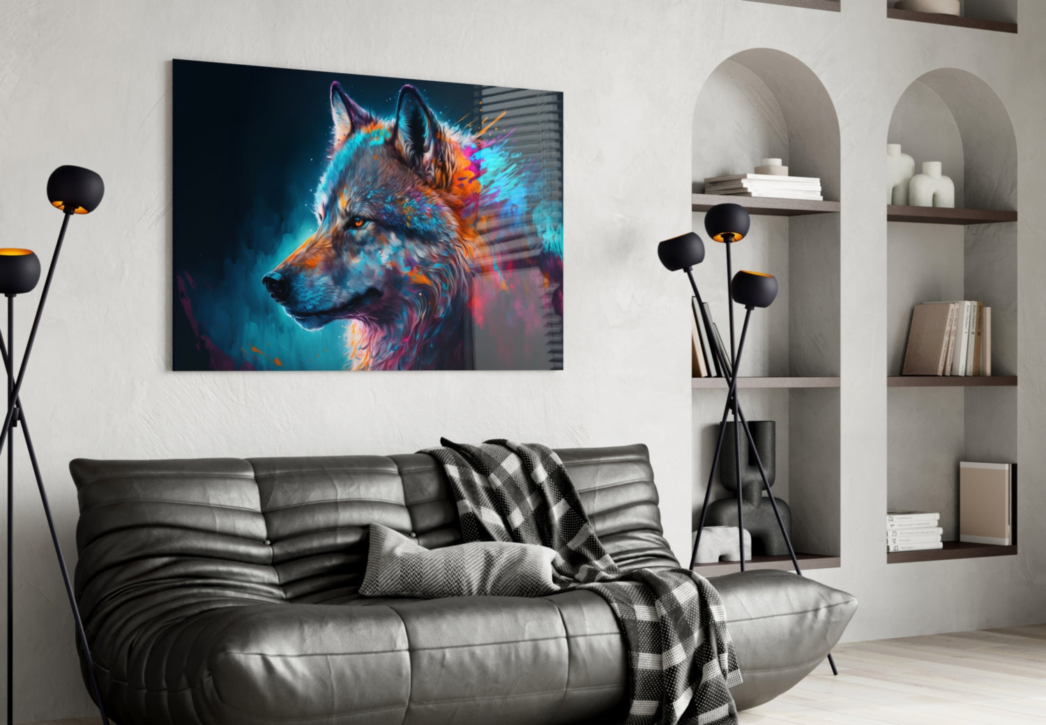 Freedom of the Wolf Glass Wall Art || Designer Collection