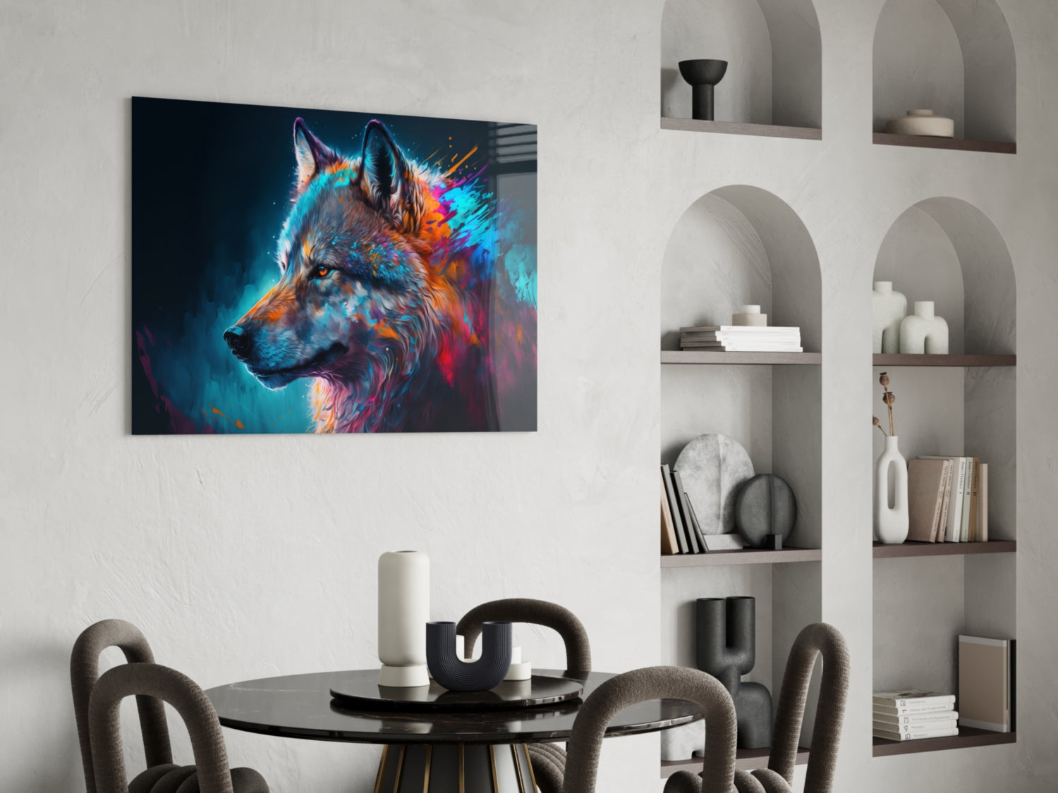 Freedom of the Wolf Glass Wall Art || Designer Collection