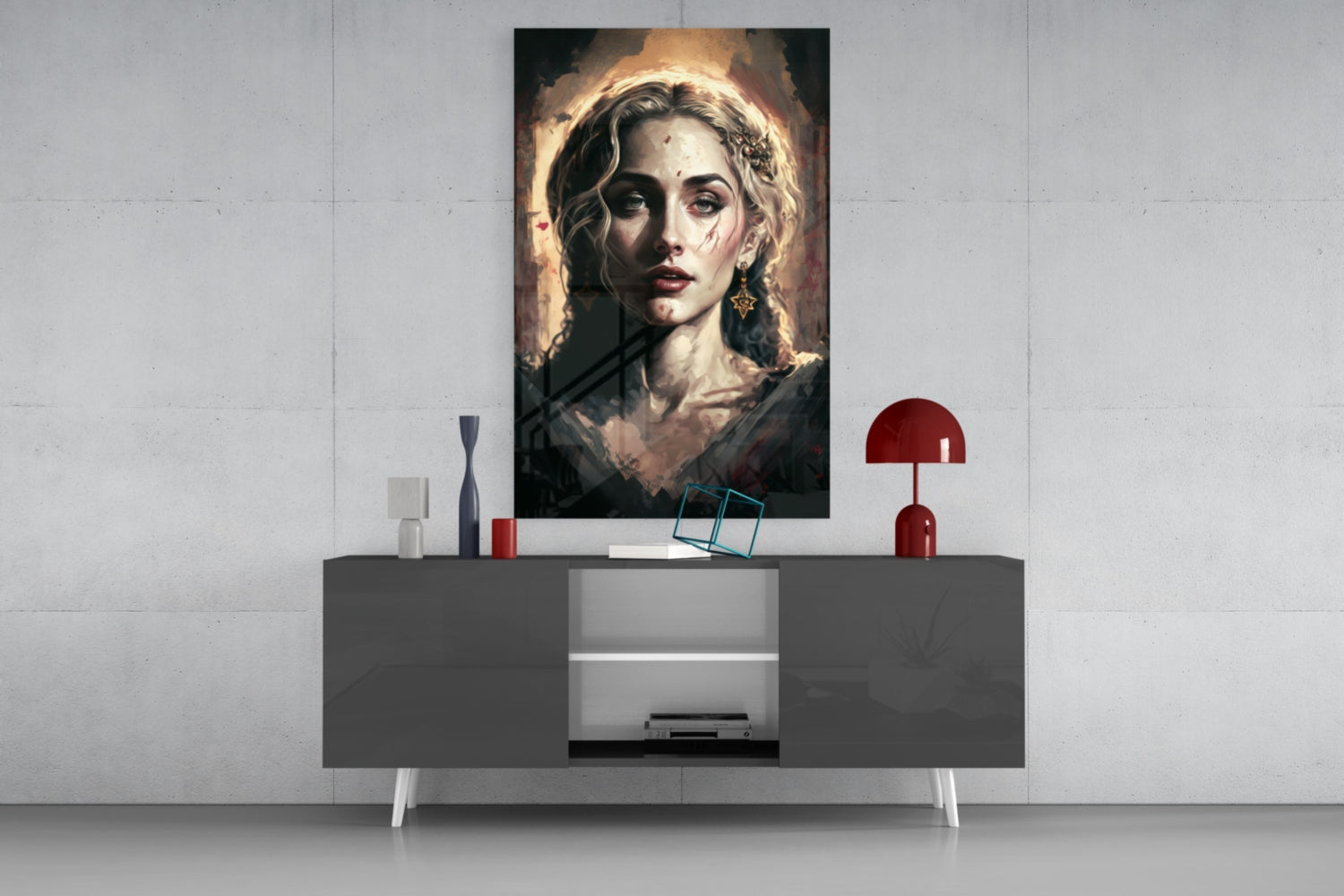 Madonna Glass Wall Art || Designer Collection