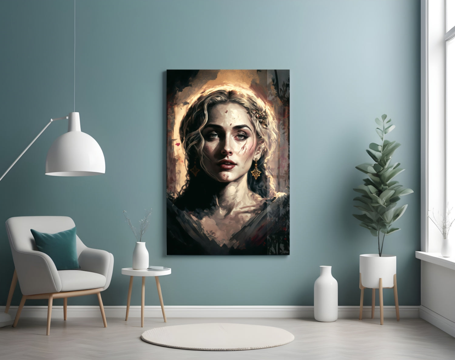 Madonna Glass Wall Art || Designer Collection