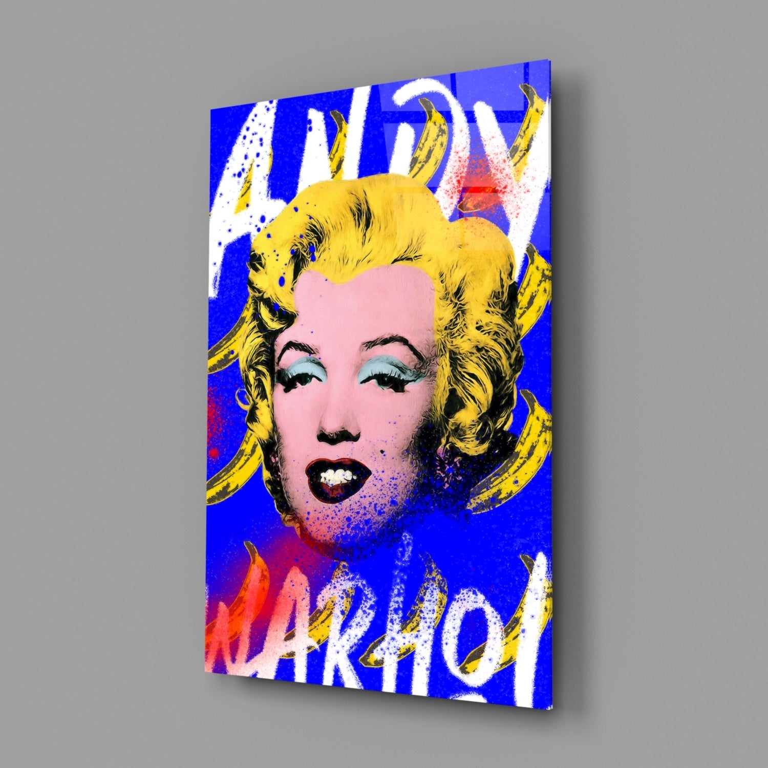 Pop Art Icon and Starlet Glass Wall Art || Designer Collection