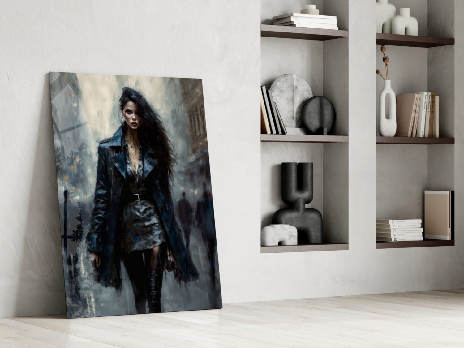 Walk Womanly Glass Wall Art || Designers Collection