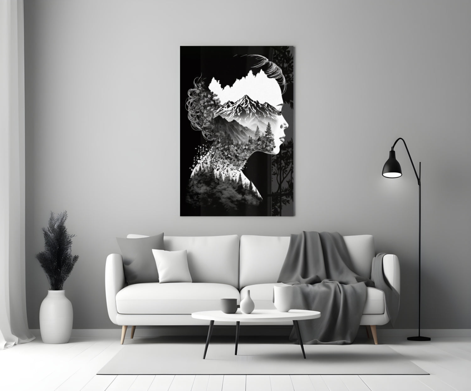 Forest in my Mind Glass Wall Art || Designer Collection