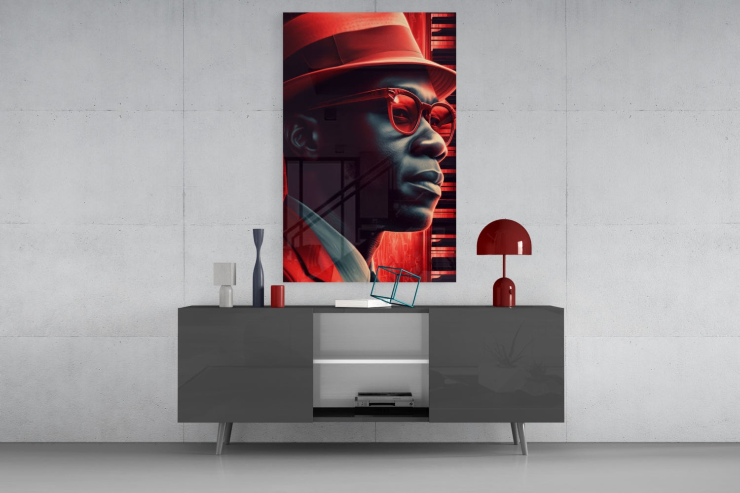Jazz Glass Wall Art || Designer Collection