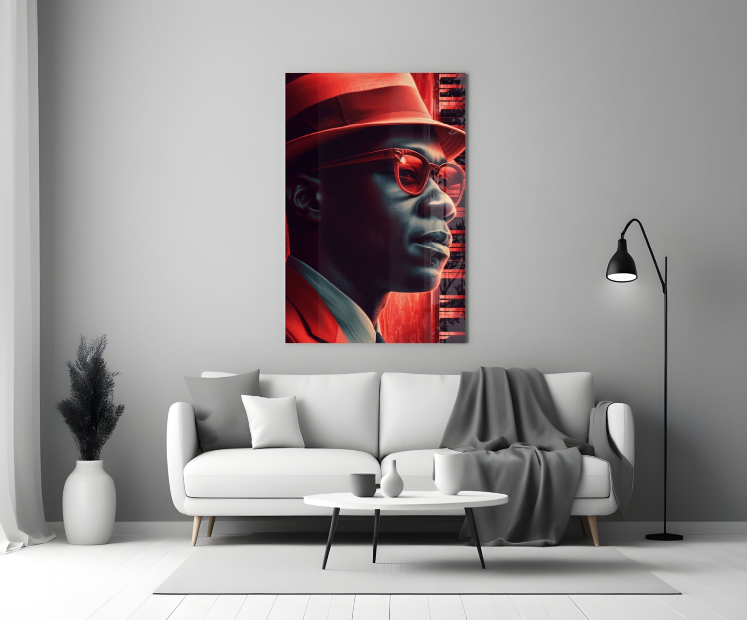 Jazz Glass Wall Art || Designer Collection