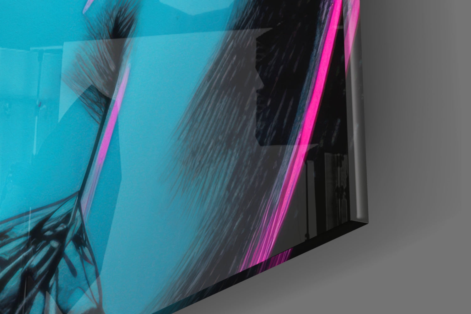 Girl Glass Wall Art || Designer Collection