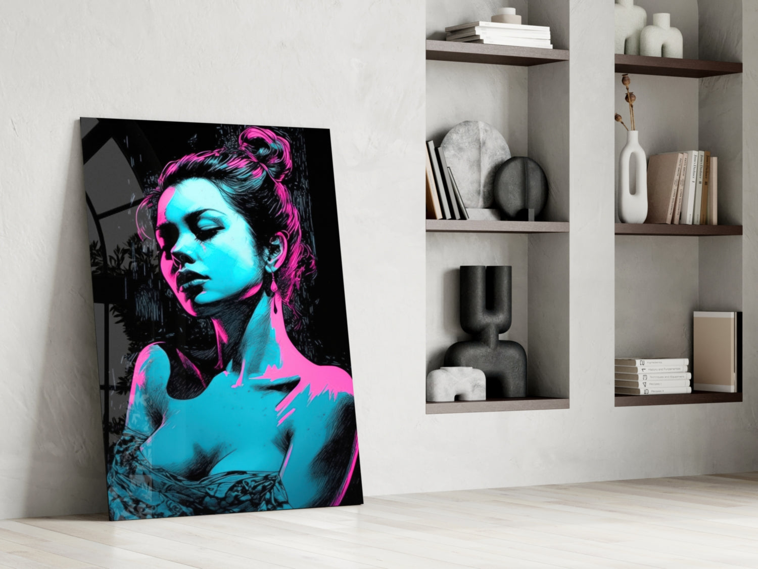 Girl Glass Wall Art || Designer Collection