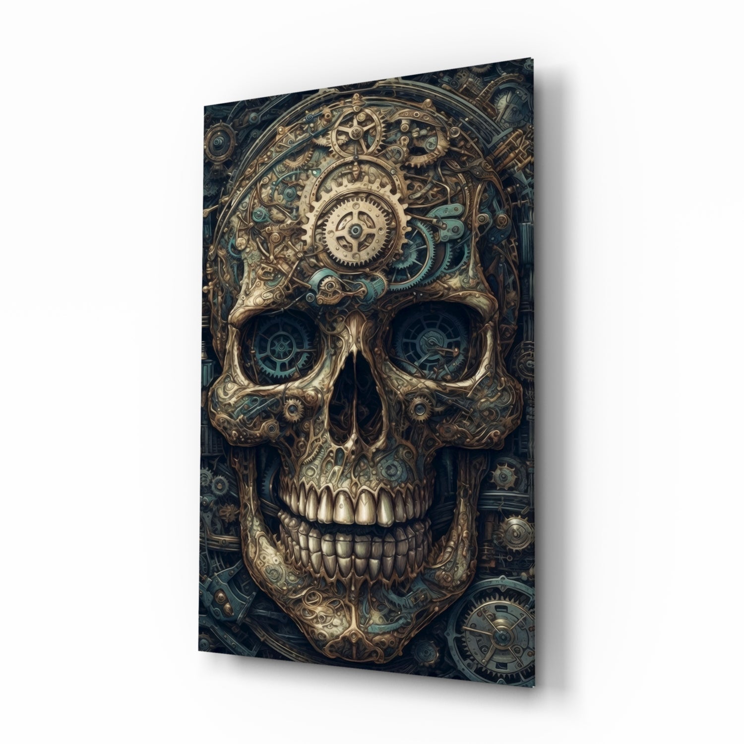 The Skull Glass Wall Art || Designer Collection