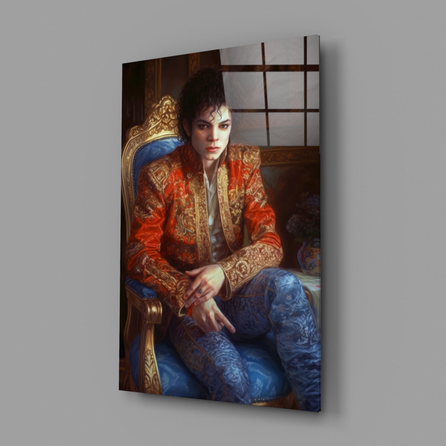 Moonwalk Pop Dancer Glass Wall Art || Designer Collection