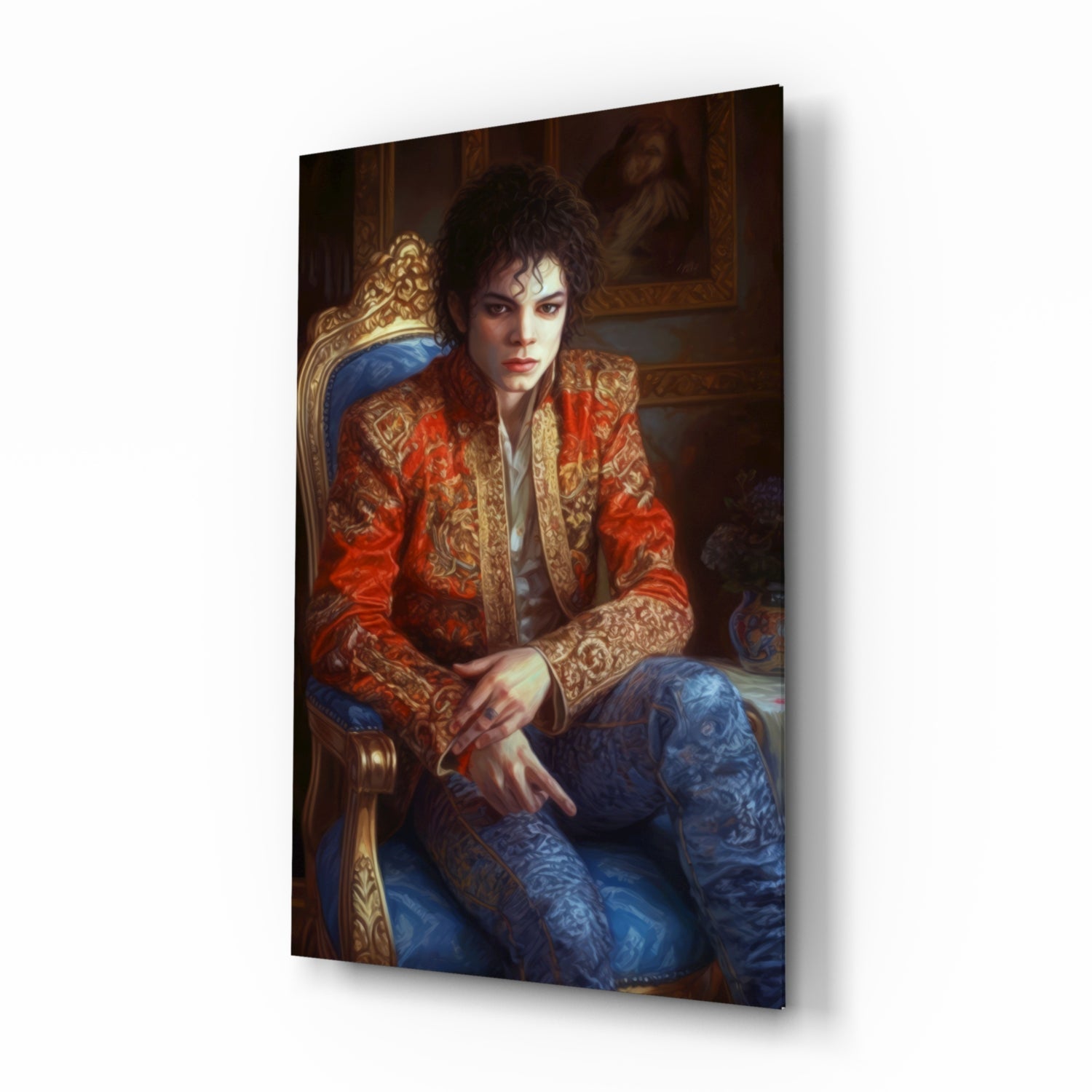 Moonwalk Pop Dancer Glass Wall Art || Designer Collection