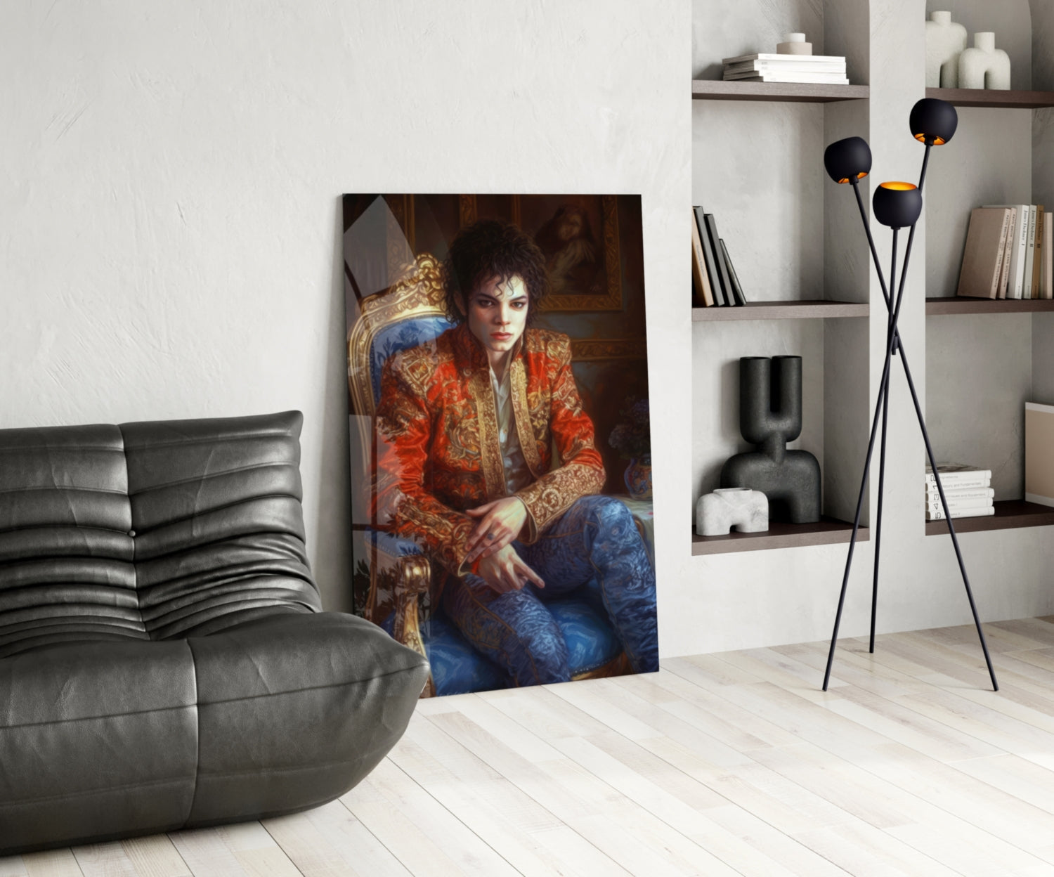 Moonwalk Pop Dancer Glass Wall Art || Designer Collection