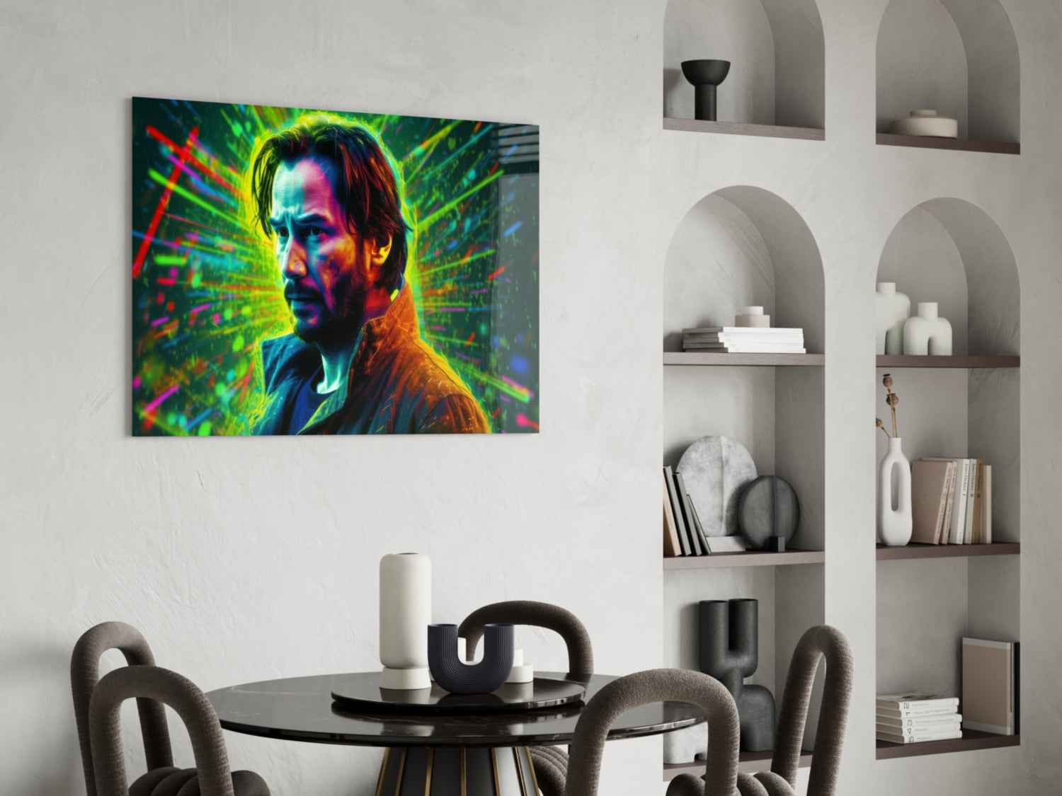Modern Movie Star Portrait Glass Wall Art || Designer Collection