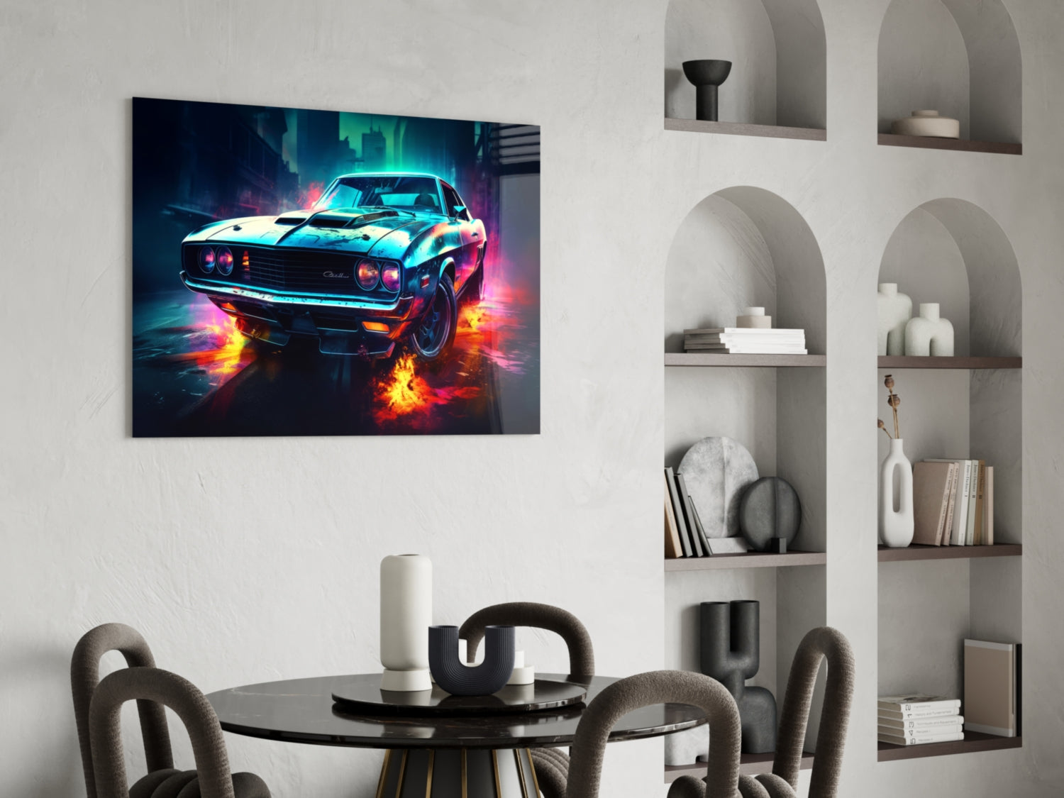 1970 American Muscle Car Glass Wall Art || Designer Collection
