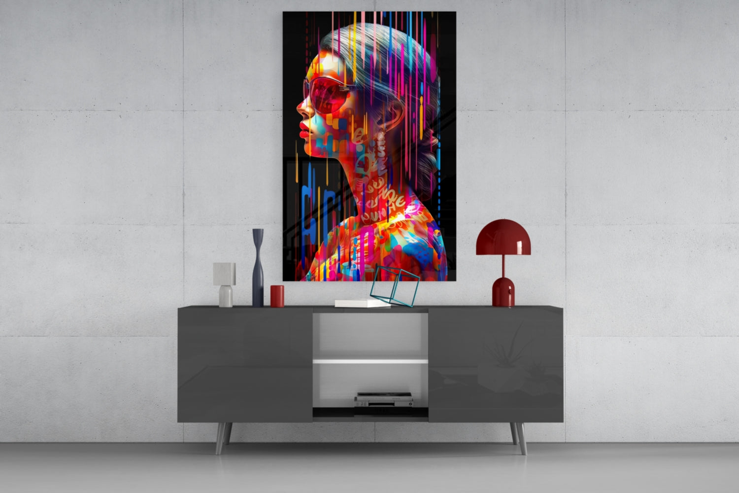 Beauty in Colors Glass Wall Art || Designer Collection