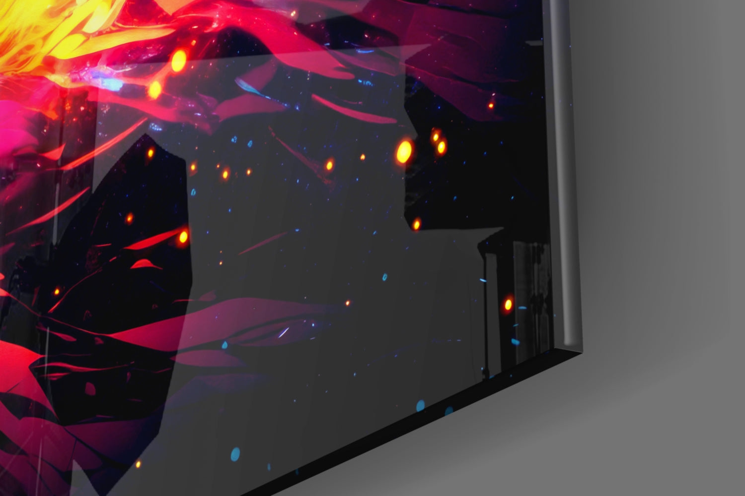 Color Bang Glass Wall Art || Designer Collection