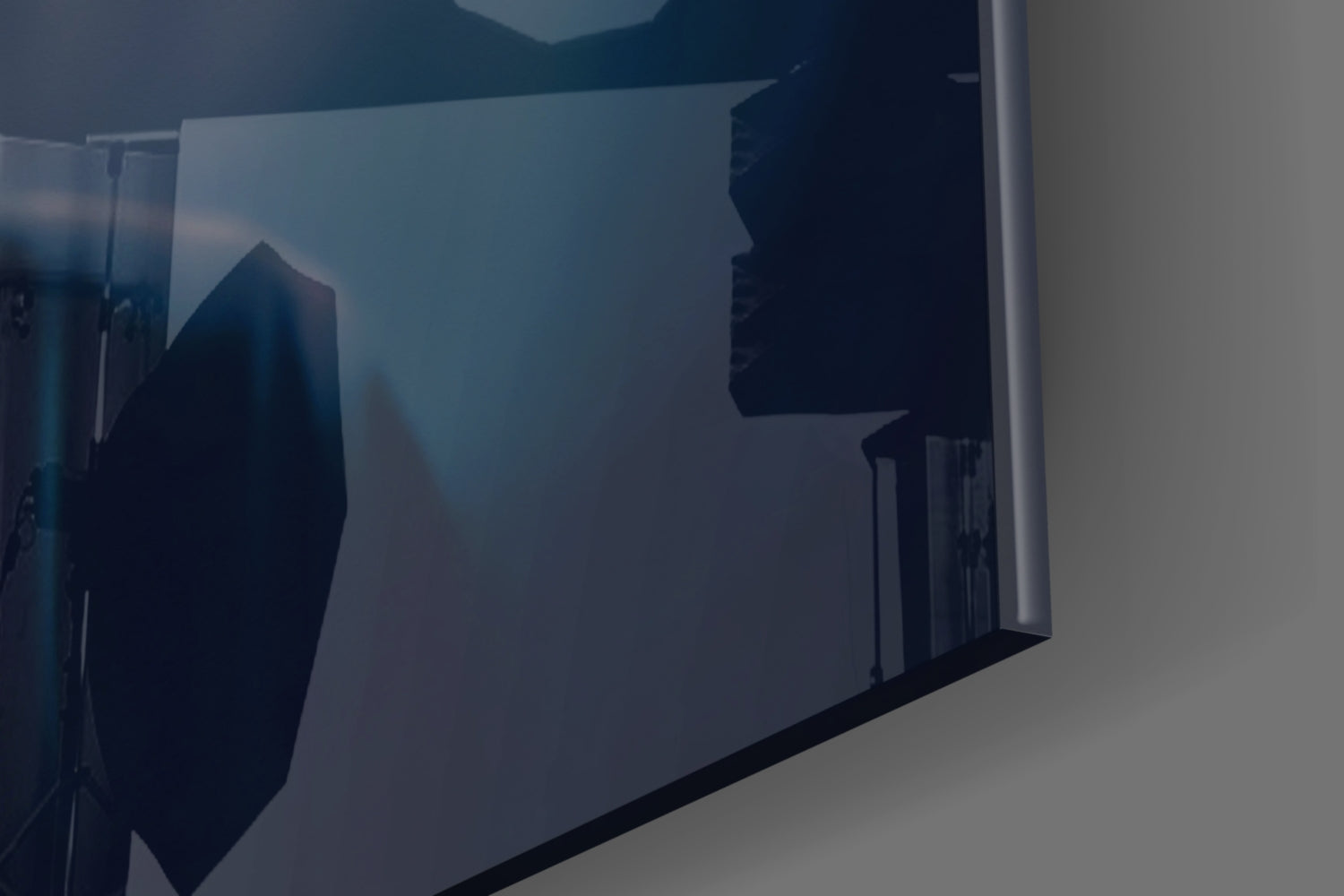 Dark Night Street Hoodie Rapper Glass Wall Art
