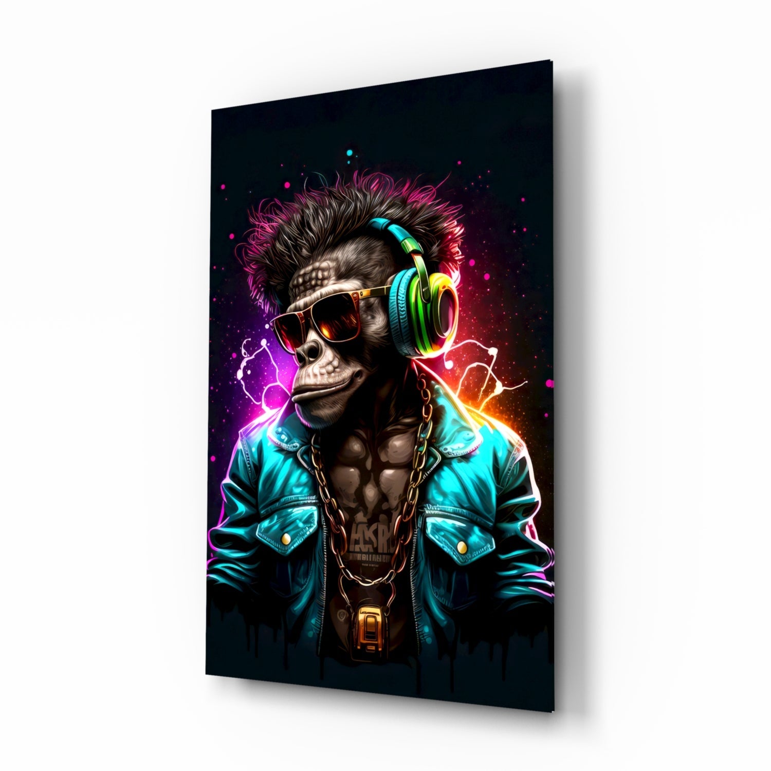Feel the Music Glass Wall Art|| Designer&